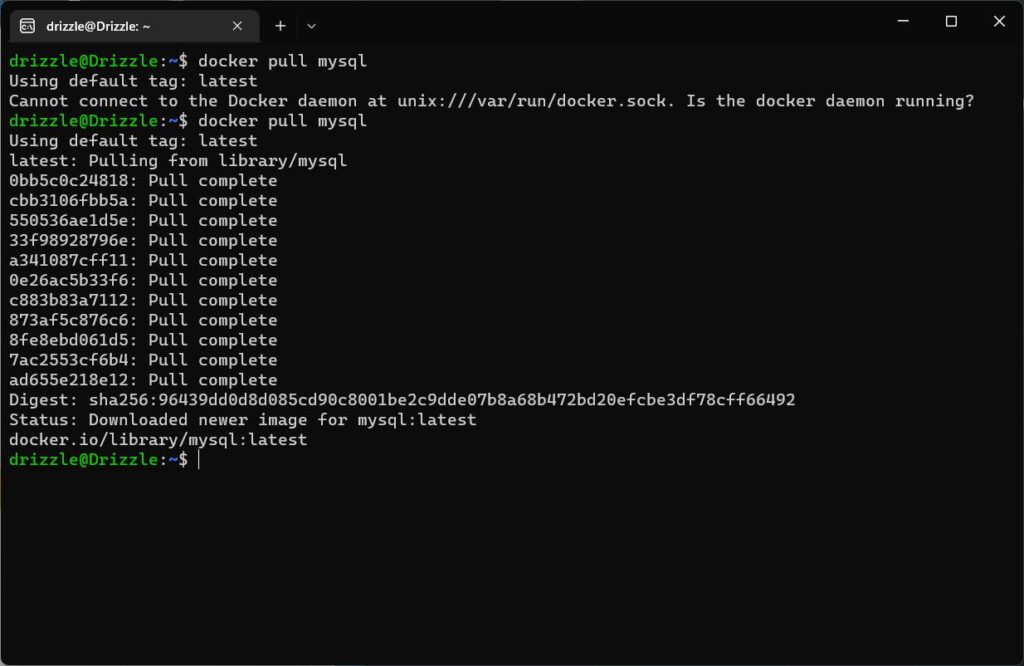wsl2下docker安装MySQL插图